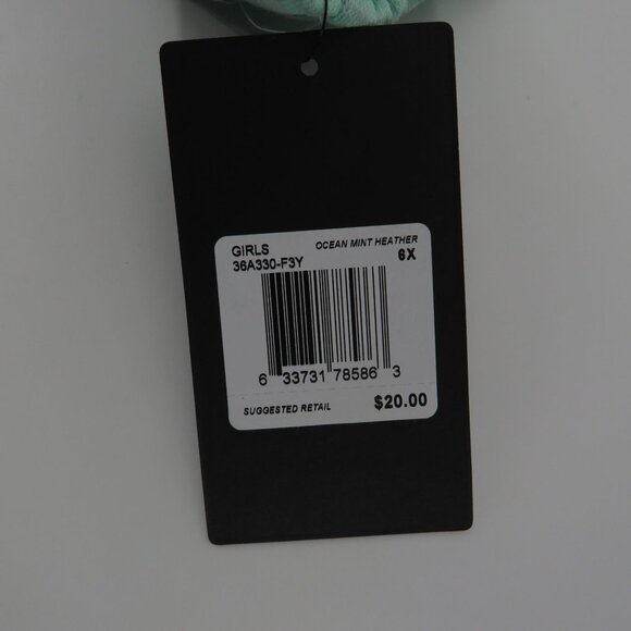 Converse Girls Ocean Mint Heather Shorts 6X NWT - Picture 2 of 3